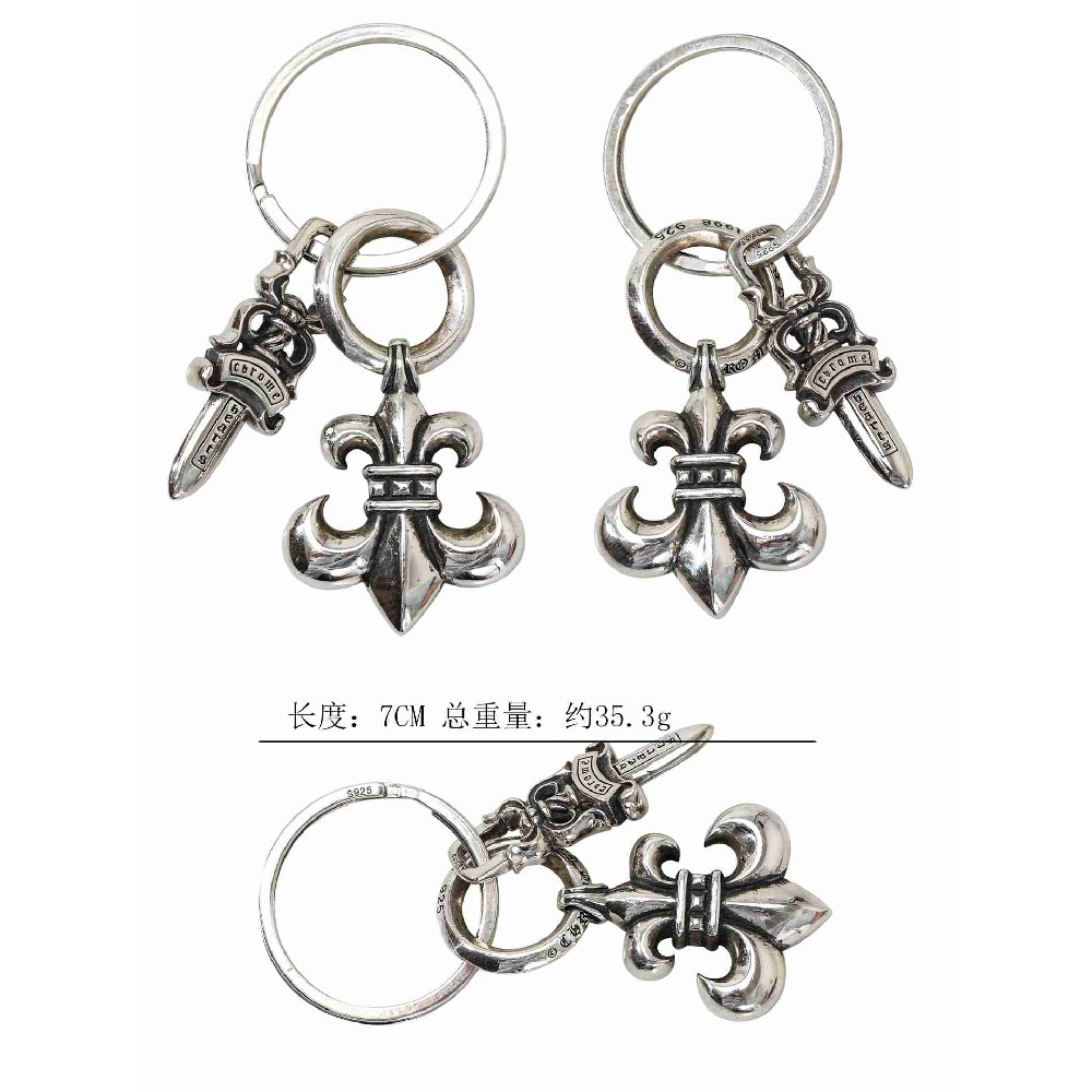Ch*0me He**ts key chain (silver s925)