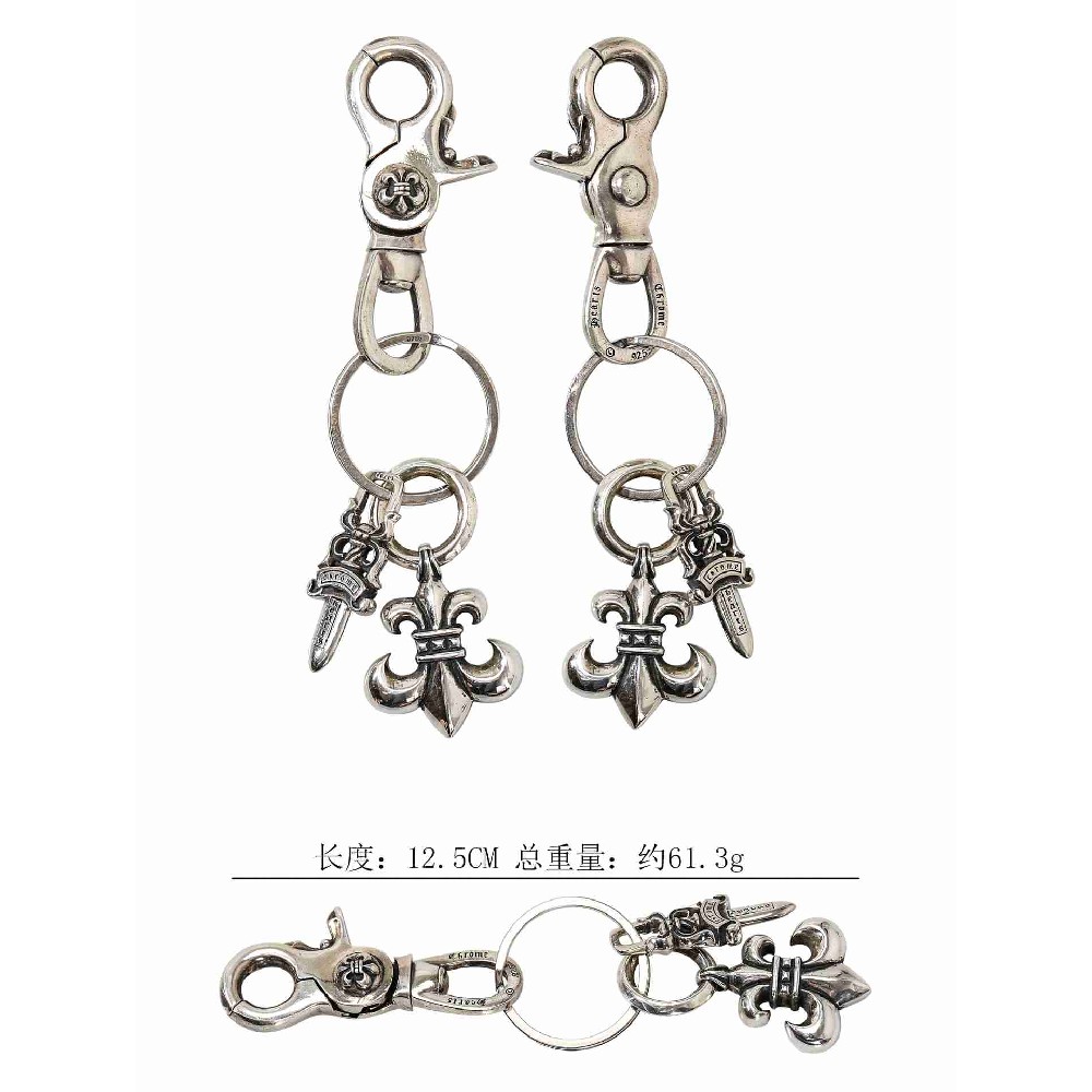 Ch*0me He**ts key chain (silver s925)