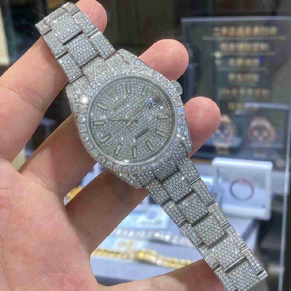 ROLEX Moissanite Watch