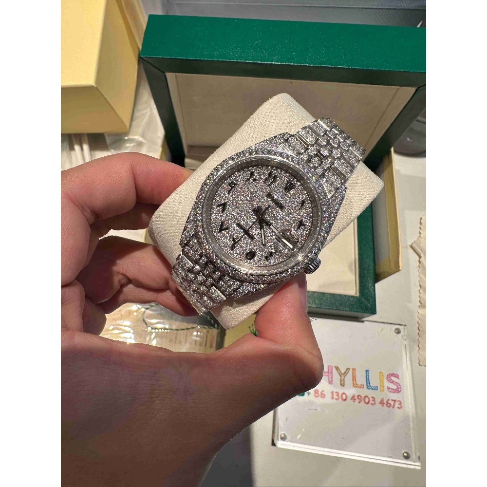 Rolex Date Just 41 (Moissanite) Watch